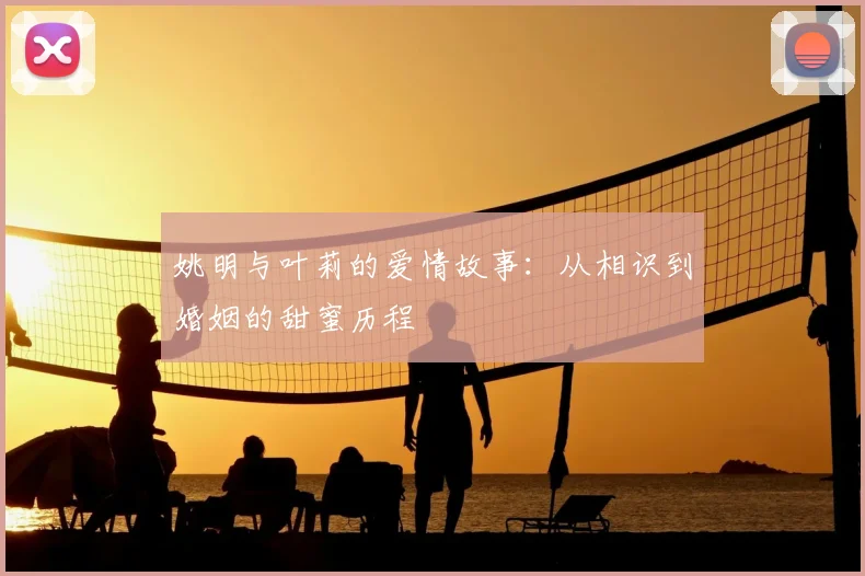 姚明与叶莉的爱情故事:从相识到婚姻的甜蜜历程